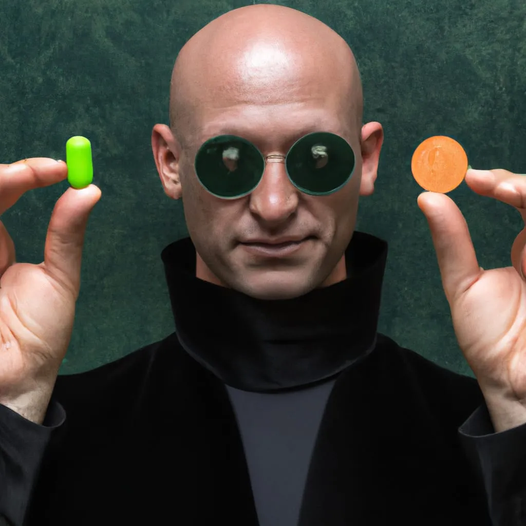 green pill orange pill